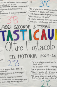 Cartellone realizzato dagli alunni di seconda e terza primaria in occasione della mostra 